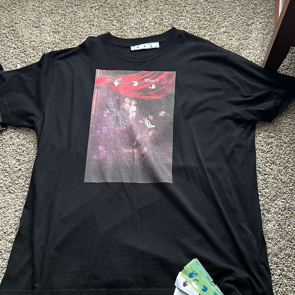 Off-White Sprayed Caravaggio S/S Over Tee